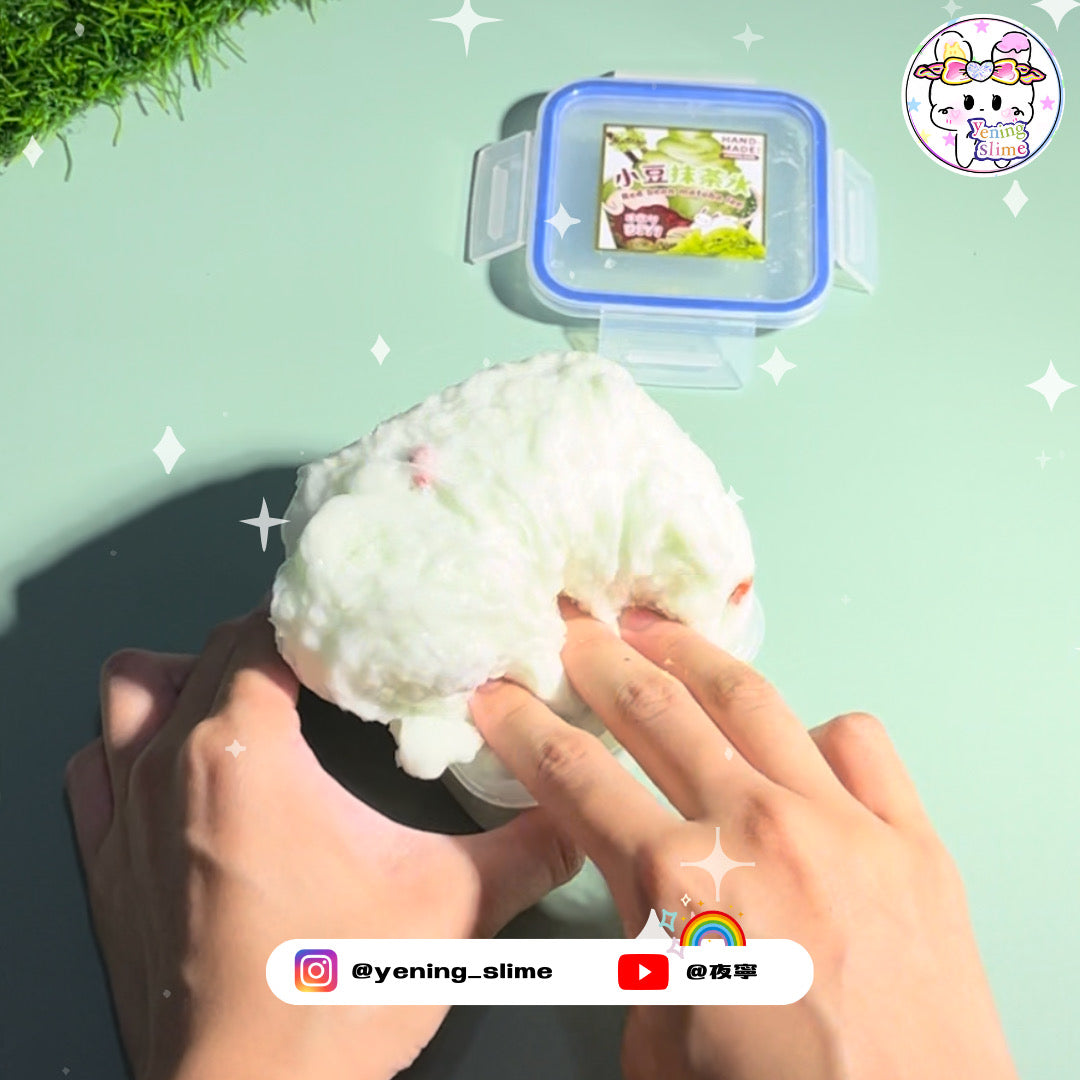 Red Bean Matcha Slime